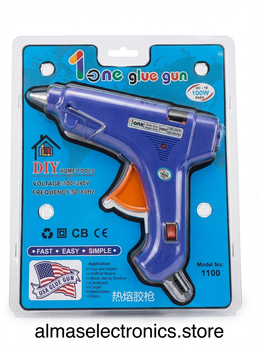 Ione Hot Glue Gun 100W - Professional DIY Craft Tool Model 1100