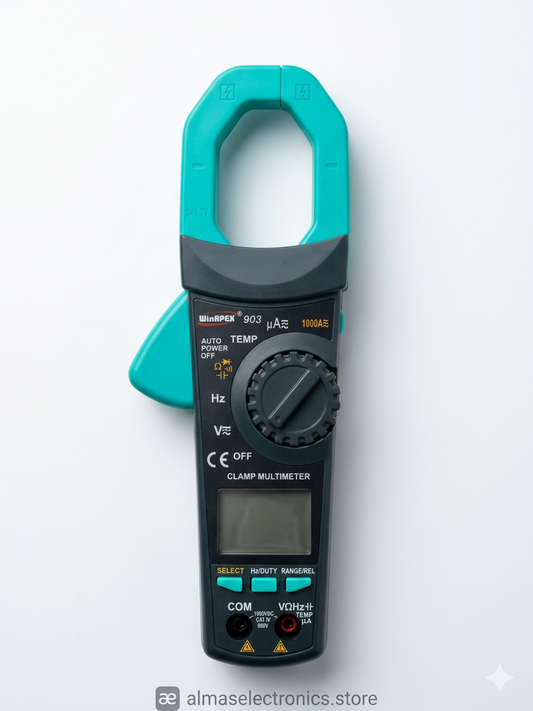 VC903 Digital Clamp Meter - AC/DC Current & Voltage Tester | Almas Electronics