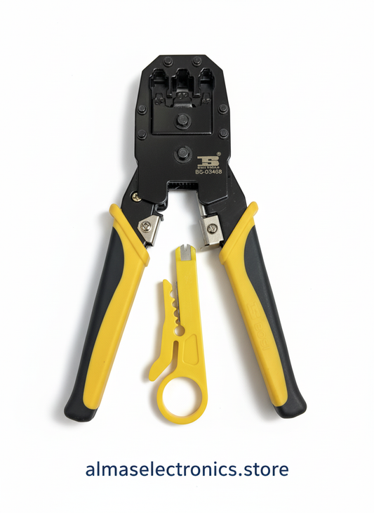 BOSI Tools Modular Plug Crimping Tool - RJ45 RJ11 Cable Crimper
