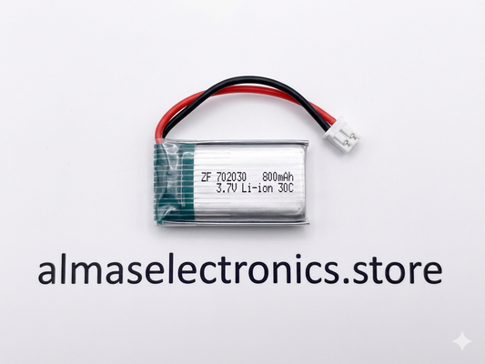 3.7V Li-ion Rechargeable Battery 800mAh 30C - RC Drone Battery Pack