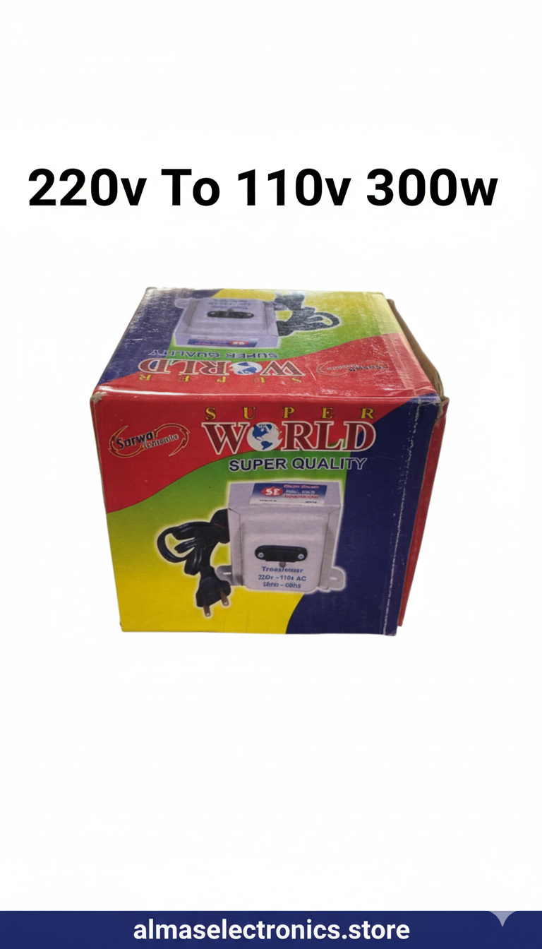 Super World 220V to 110V Step Down Voltage Converter 300W - AC Transformer