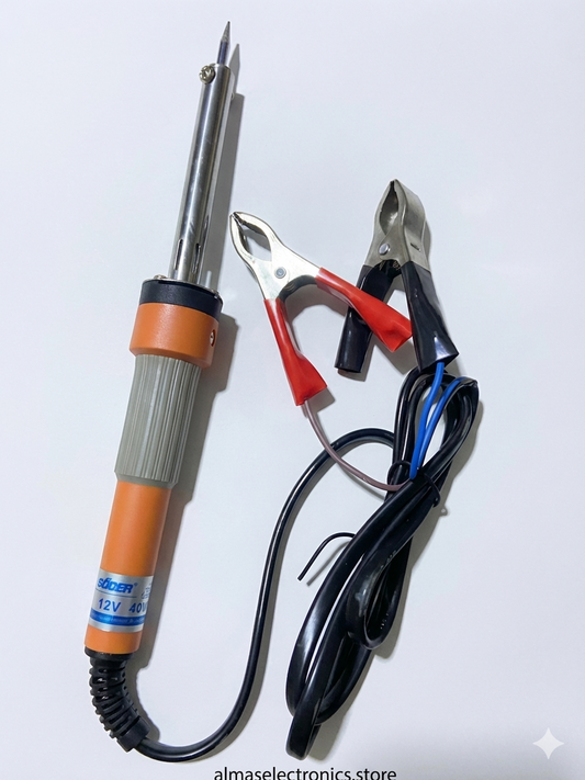 Suoer 12V 40W Soldering Iron - Portable DC Powered Soldering Tool