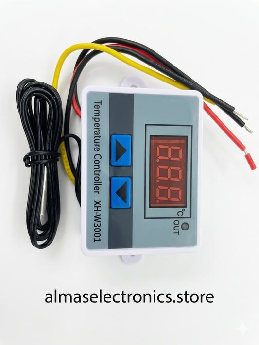 XH-W3001 Digital Temperature Controller - 220V Thermostat with Probe