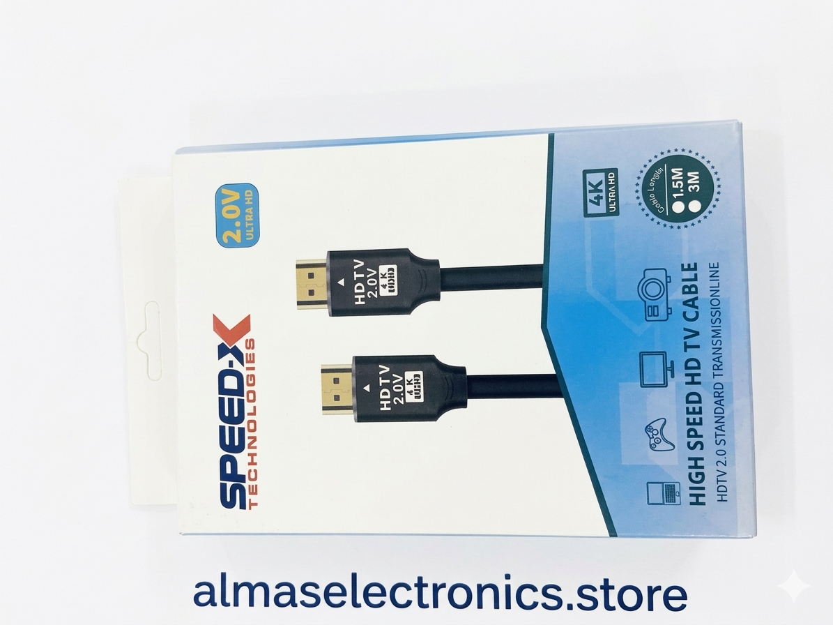 SPEEDX High Speed HDMI Cable 2.0 - 4K Ultra HD 3m