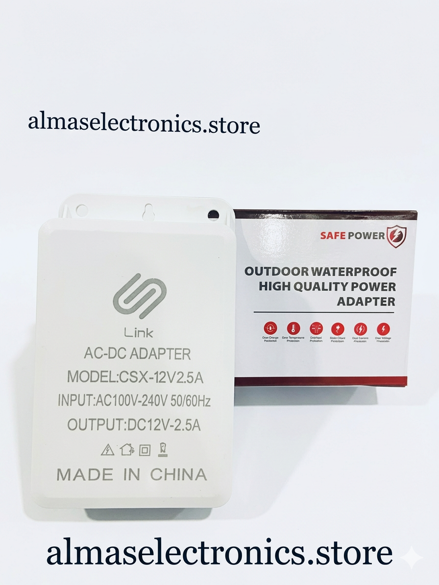 12V Waterproof Power Supply - IP67 Outdoor LED Driver Adapter