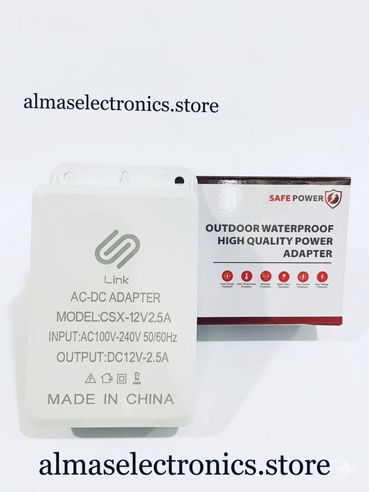 12V Waterproof Power Supply - IP67 Outdoor LED Driver Adapter