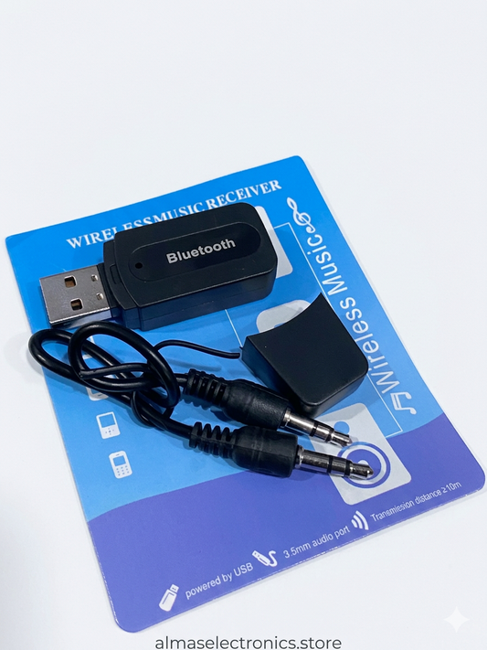 Bluetooth AUX Receiver - Wireless Audio Adapter for Car & Home Stereo