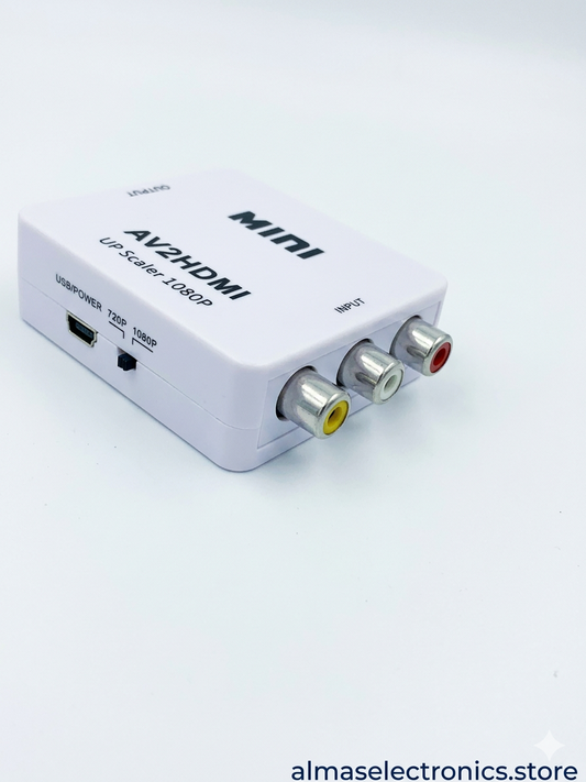 AV to HDMI Converter - Composite RCA to HDMI Adapter 1080P