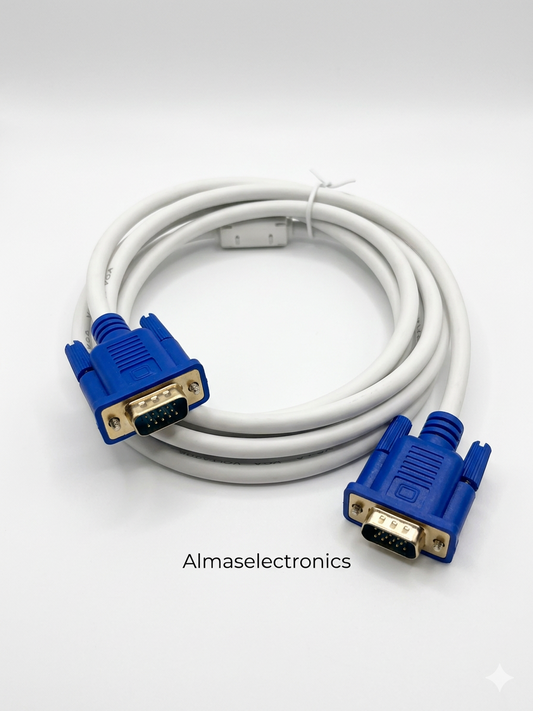 VGA Cable 3m/5m - Premium Monitor Cable for PC and Display