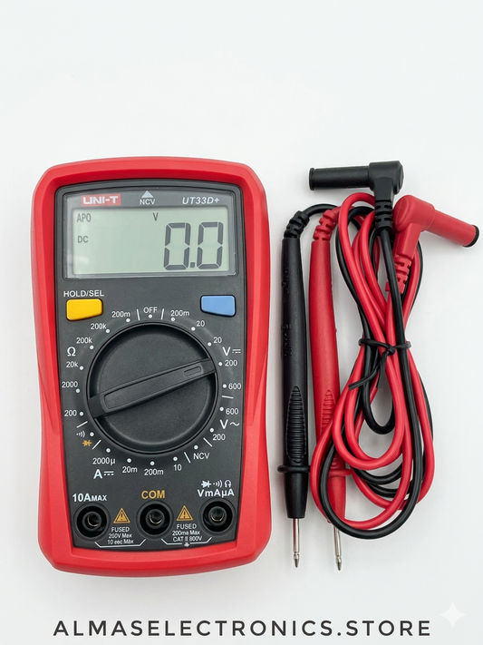 UNI-T UT33D+ Palm Size Digital Multimeter - Portable Voltage Tester