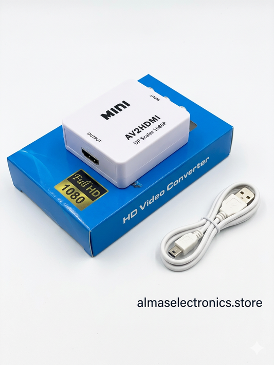 AV to HDMI Converter - Composite RCA to HDMI Adapter 1080P