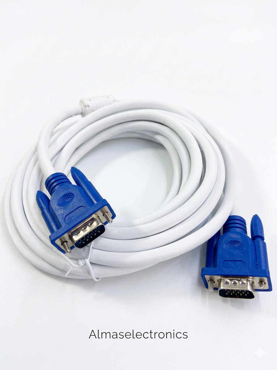 VGA Cable 3m/5m - Premium Monitor Cable for PC and Display