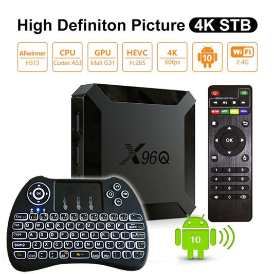 X96 Q Android TV Box - 4K Smart Streaming Device with Quad Core