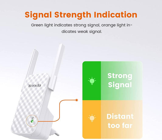 Tenda WiFi Range Extender - Wireless Signal Booster for Home