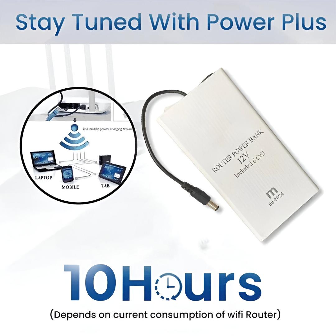 Portable Modem Power Bank - Backup Battery for WiFi Routers