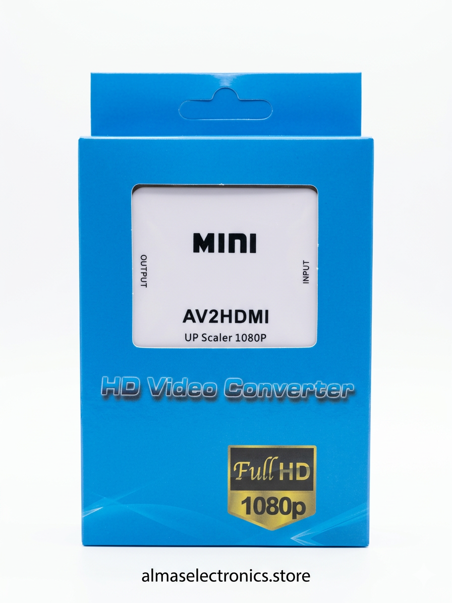 AV to HDMI Converter - Composite RCA to HDMI Adapter 1080P