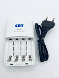 CET Ni-MH 4-Slot Battery Charger with Power Adapter