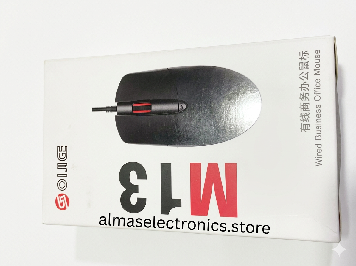 M13 Wired Business Office Mouse - USB Optical Mouse with Scroll Wheel