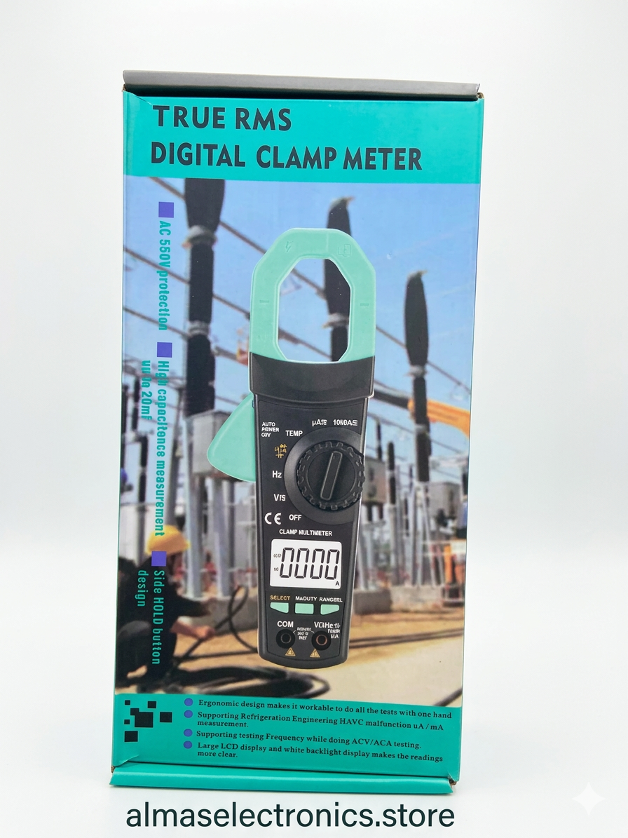 VC903 Digital Clamp Meter - AC/DC Current & Voltage Tester | Almas Electronics