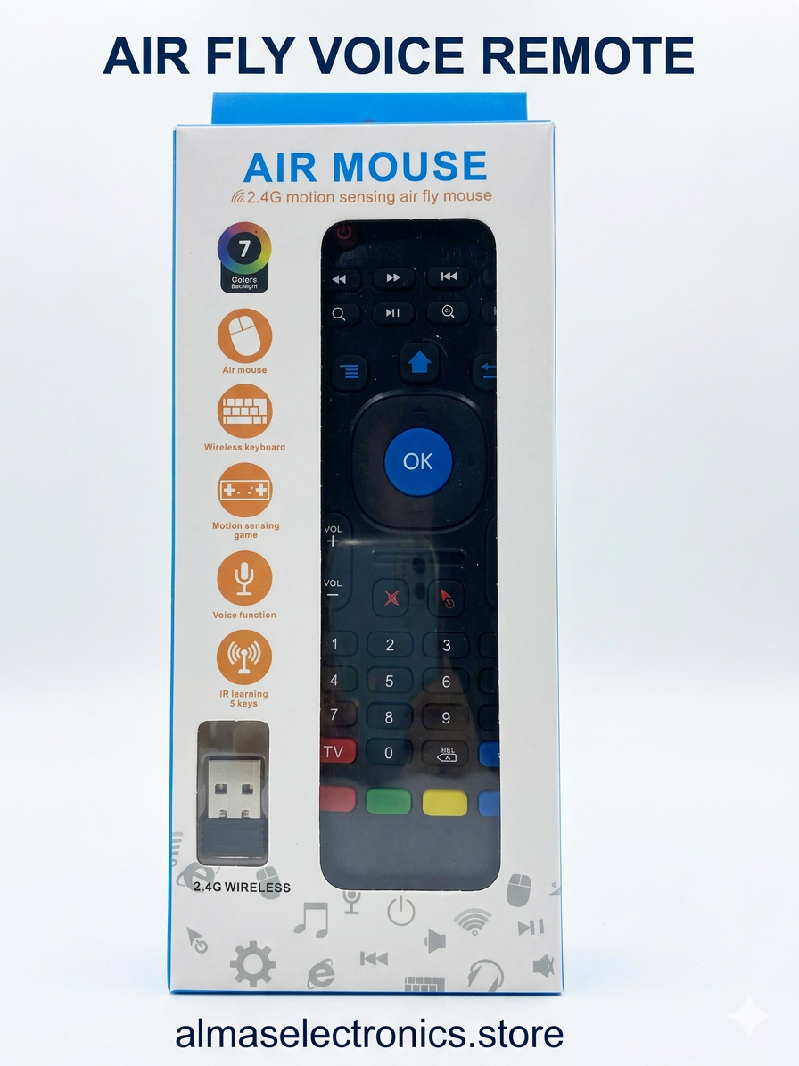 MX3 Voice Remote Control with Air Mouse & Backlit Keyboard
