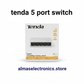 Tenda 5-Port 10/100Mbps Desktop Ethernet Switch - Compact Network Hub