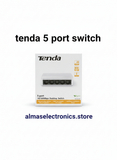 Tenda 5-Port 10/100Mbps Desktop Ethernet Switch - Compact Network Hub