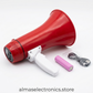Handheld Lithium Battery Megaphone 50W - Rechargeable Bullhorn with Recording