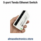 Tenda 5-Port 10/100Mbps Desktop Ethernet Switch - Compact Network Hub
