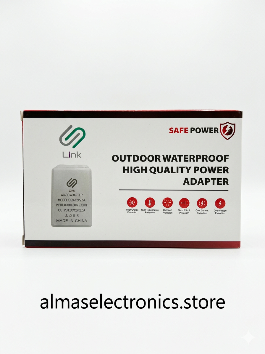 12V Waterproof Power Supply - IP67 Outdoor LED Driver Adapter