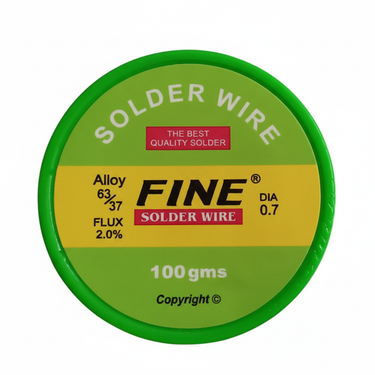 Fine Solder Wire 63/37 Alloy 100g - 0.7mm Dia